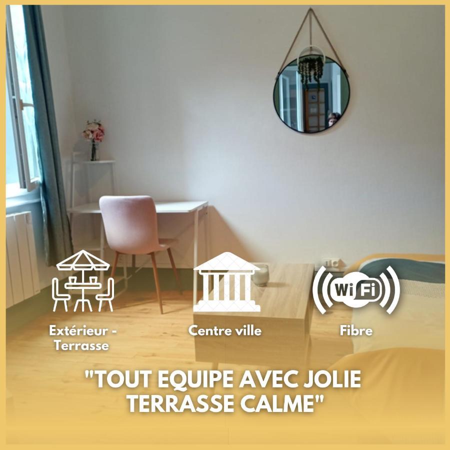 La Terrasse Zen Dacher - Superbe Appartement 30 M2 Tout Equipe Avec Terrasse Coeur Vichy Proche Gare Thermes Cures Exteriör bild