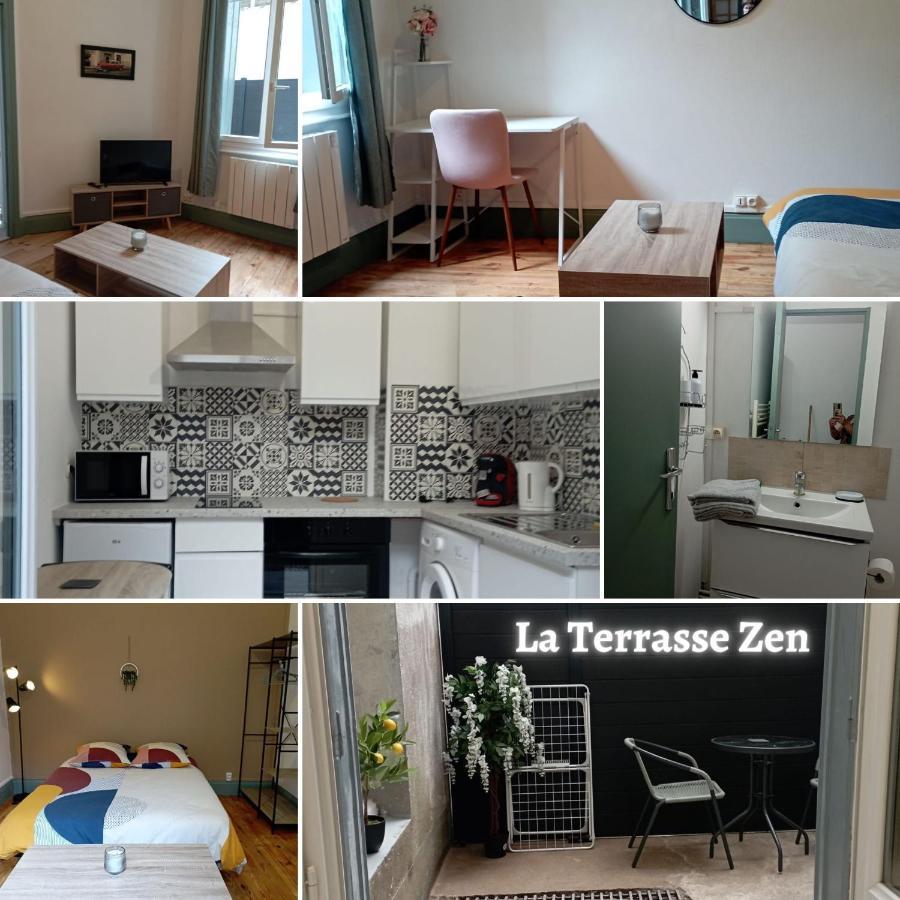 La Terrasse Zen Dacher - Superbe Appartement 30 M2 Tout Equipe Avec Terrasse Coeur Vichy Proche Gare Thermes Cures Exteriör bild